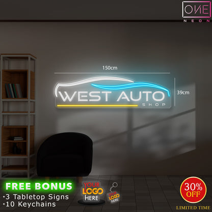 WEST AUTO | LED Neon Sign