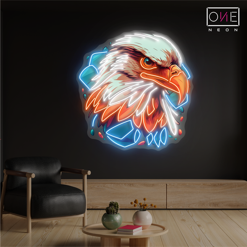 Eagle's Gaze Artwork Led Neon Sign