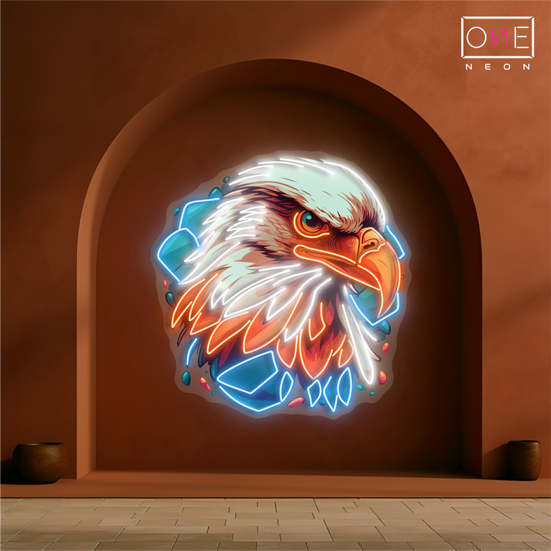 Eagle's Gaze Artwork Led Neon Sign