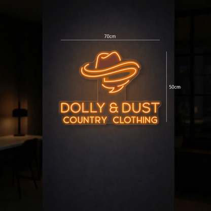 DOLLY & DUST COUNTRY CLOTHING | LED Neon Sign