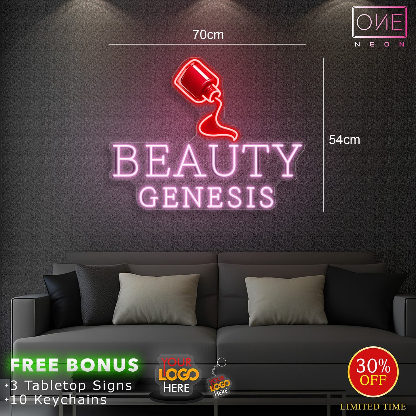 BEAUTY GENESIS | LED Neon Sign (muticolors)