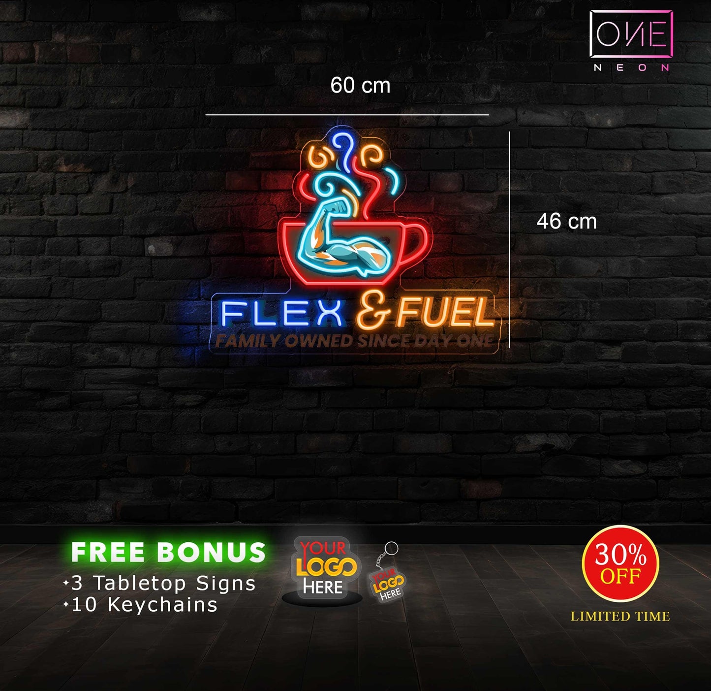 FLEX AND FUEL | LED Neon Sign