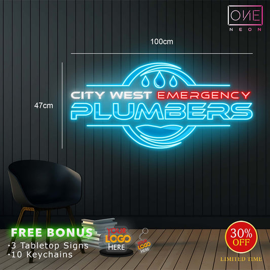 CITY WEST EMERGENCY PLUMBERS | LED Neon Sign