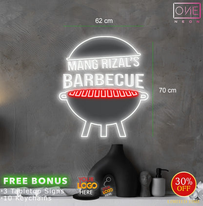 MANG RIZAL'S BARBECUE | LED Neon Sign (outdoor use)