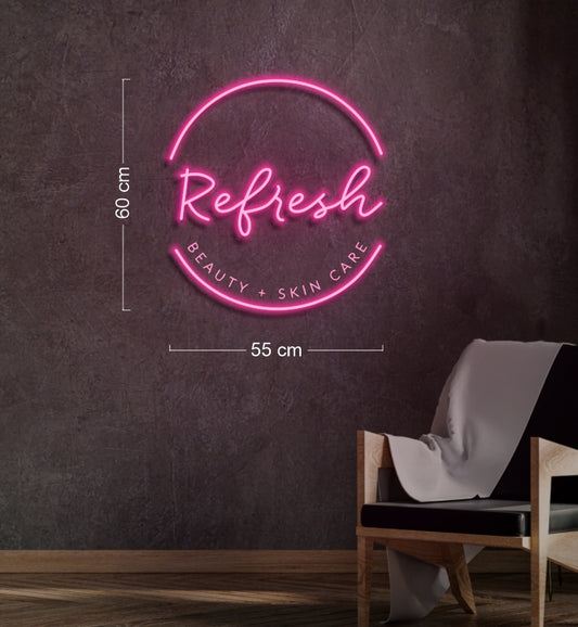 Refresh beauty+skin care| LED Neon Sign