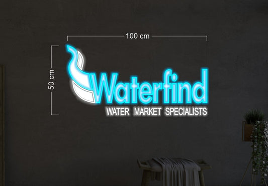 Waterfind| LED Neon Sign (2 signs)