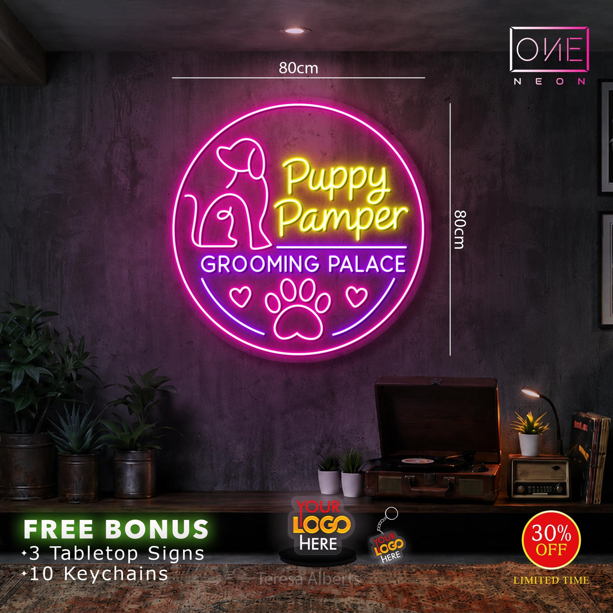 Puppy Pamper| LED Neon Sign