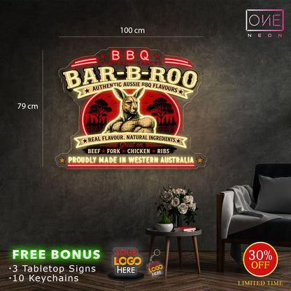 BBQ BAR-B-ROO | LED Neon Sign