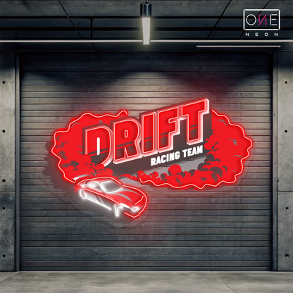 Drift Racing Team Artwork Led Neon Sign