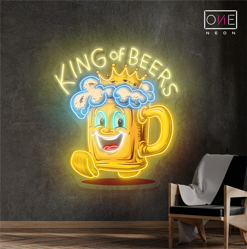 Enseigne au néon à LED King Of Beers