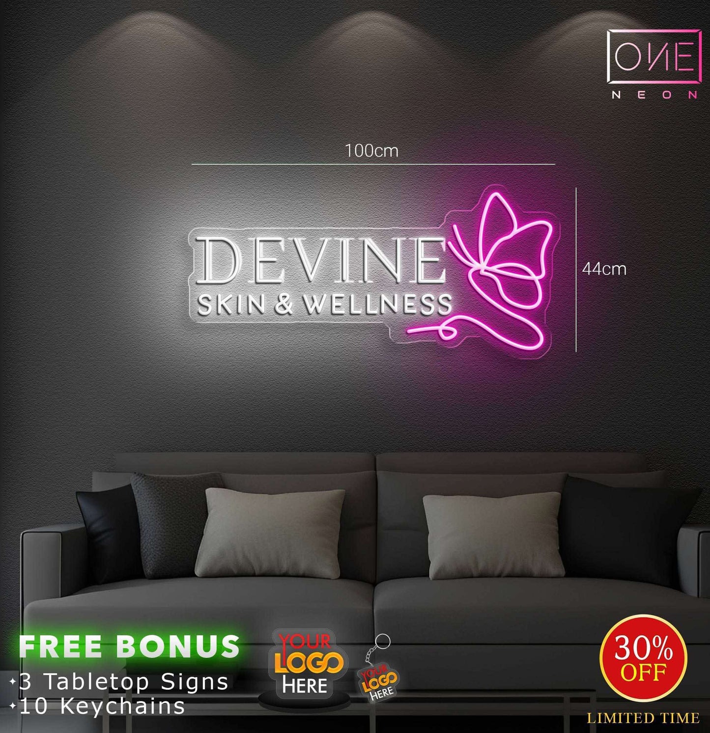 Devine skin & wellness | LED Neon Sign