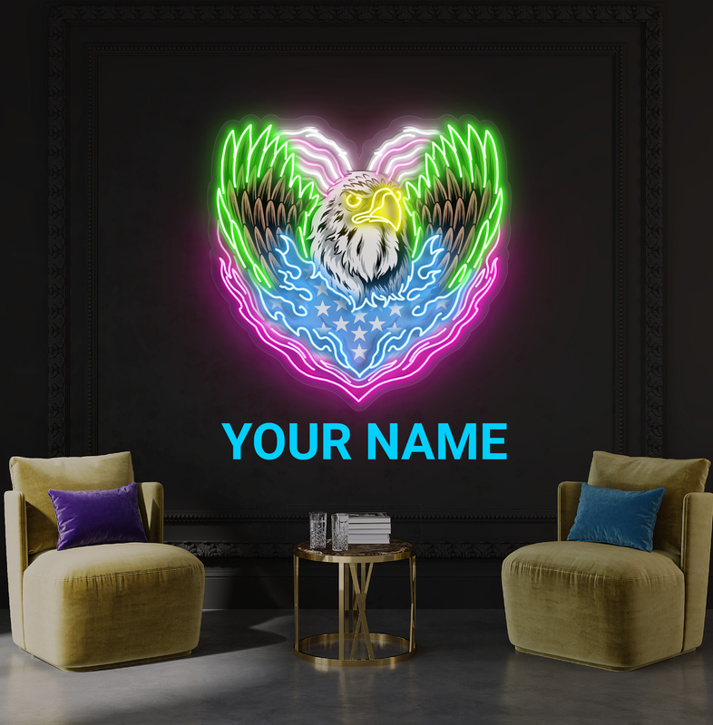 Eagle Heart Artwork Led Neon Sign