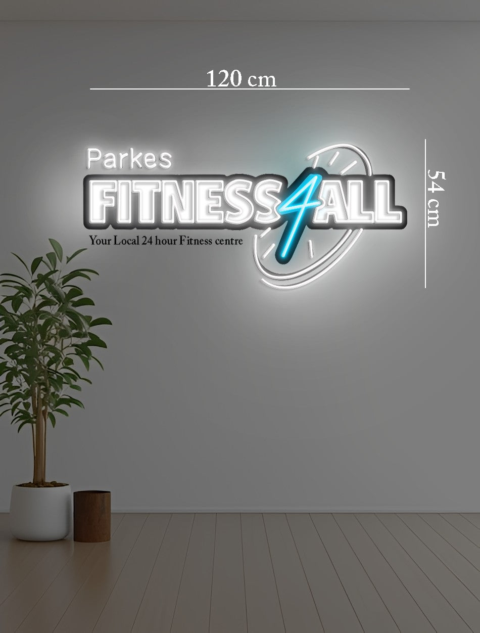 Sharkies party+Parkes aquatic centre+Parkes fitness 4 all ( 3 signs) | LED Neon Sign