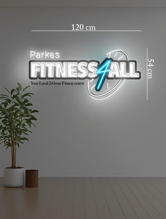 Sharkies party+Parkes aquatic centre+Parkes fitness 4 all ( 3 signs) | LED Neon Sign