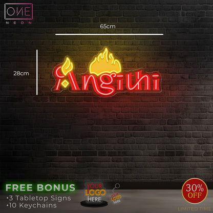 Angithi | LED Neon Sign (waterproof)