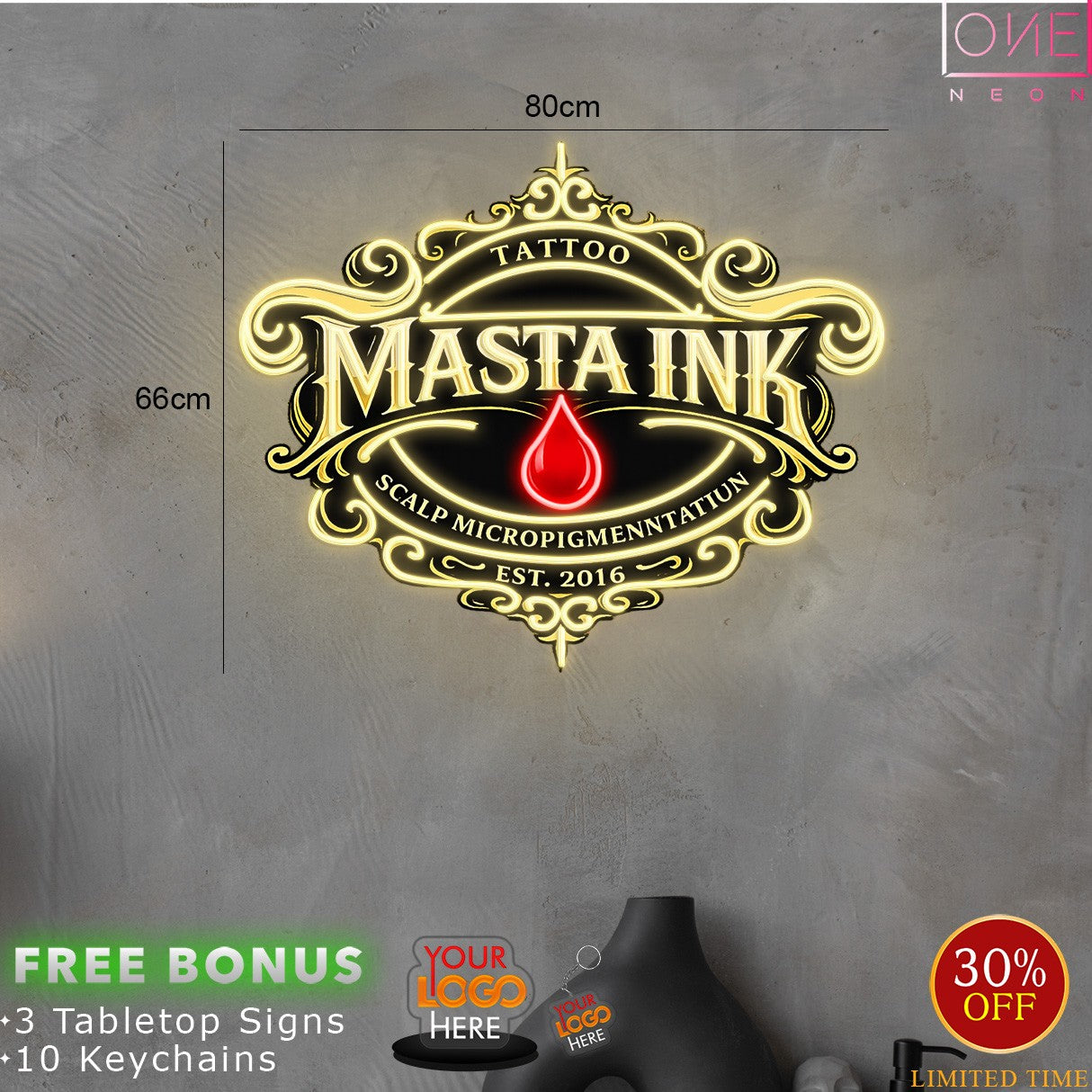 MASTA INK | LED Neon Sign