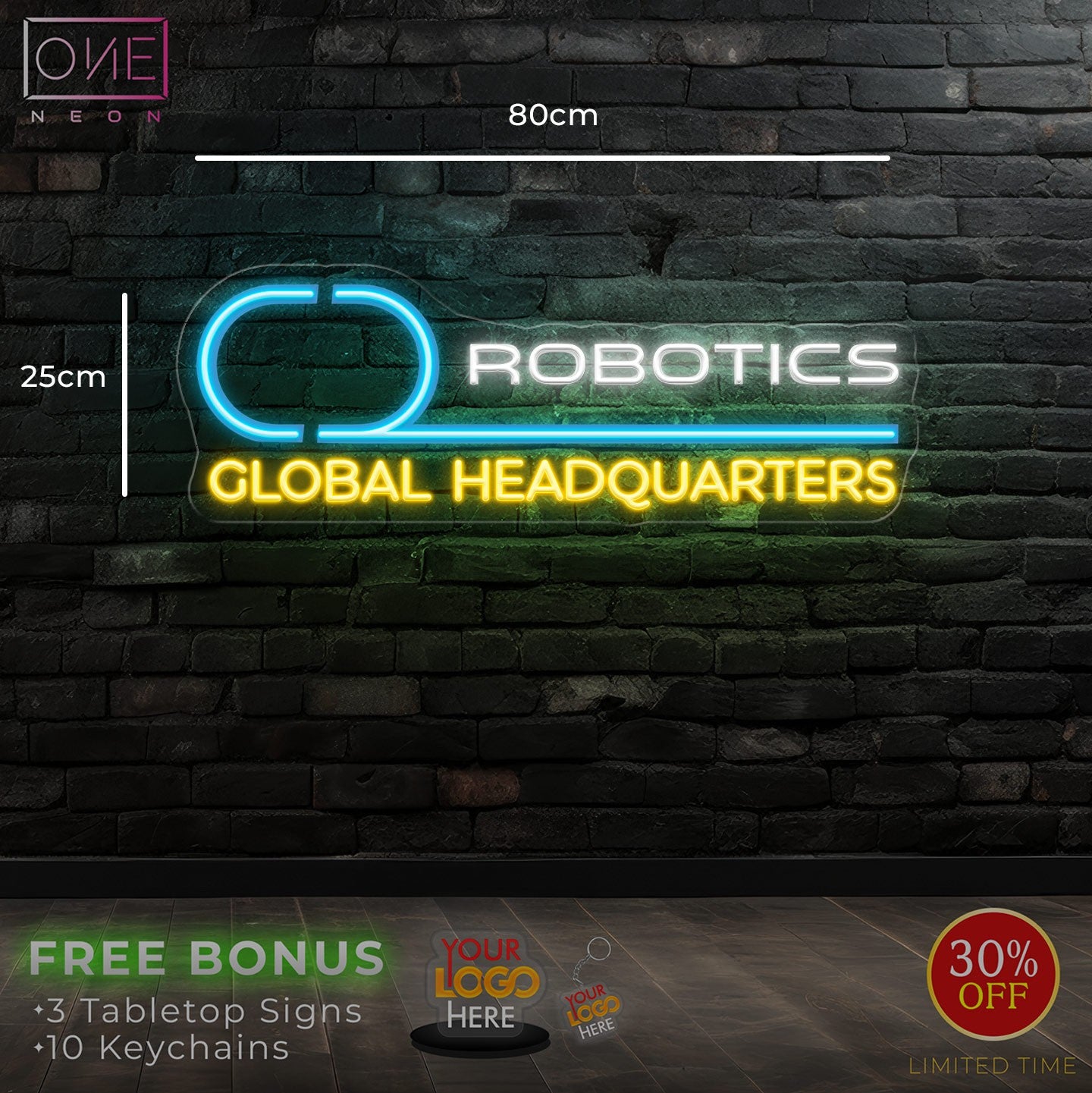ROBOTICS logo | LED Neon Sign
