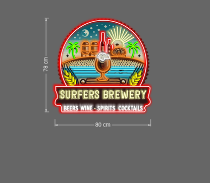 Surfers Brewery  ( 3 signs)| LED Neon Sign