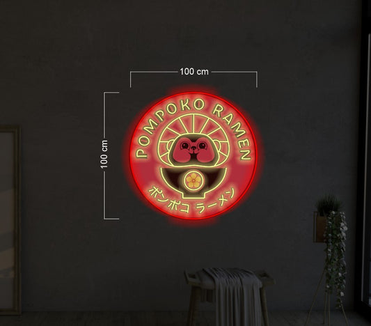 POMPOKO RAMEN | LED Neon Sign