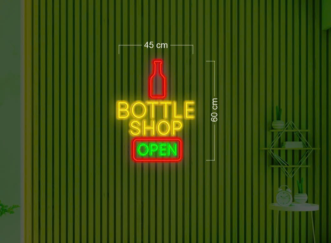 BOTTLE SHOP | LED Neon Sign (2 waterproof signs)
