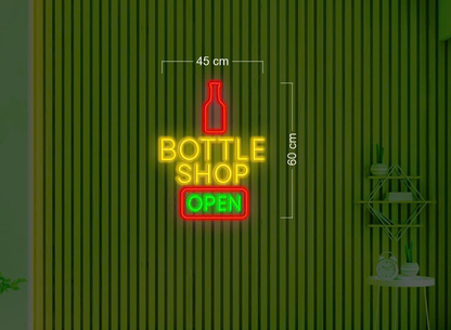 BOTTLE SHOP | LED Neon Sign (2 waterproof signs)