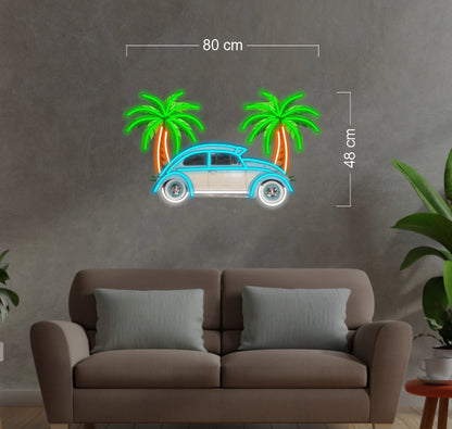 Volkswagen car | LED Neon Sign (outdoors)