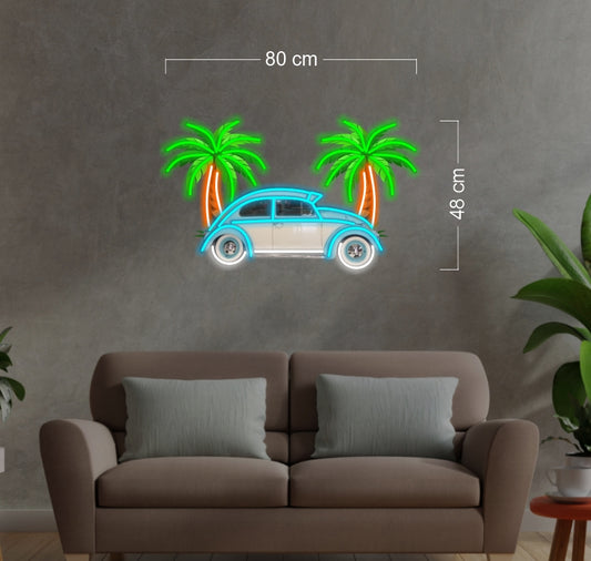 Volkswagen car | LED Neon Sign (outdoors)