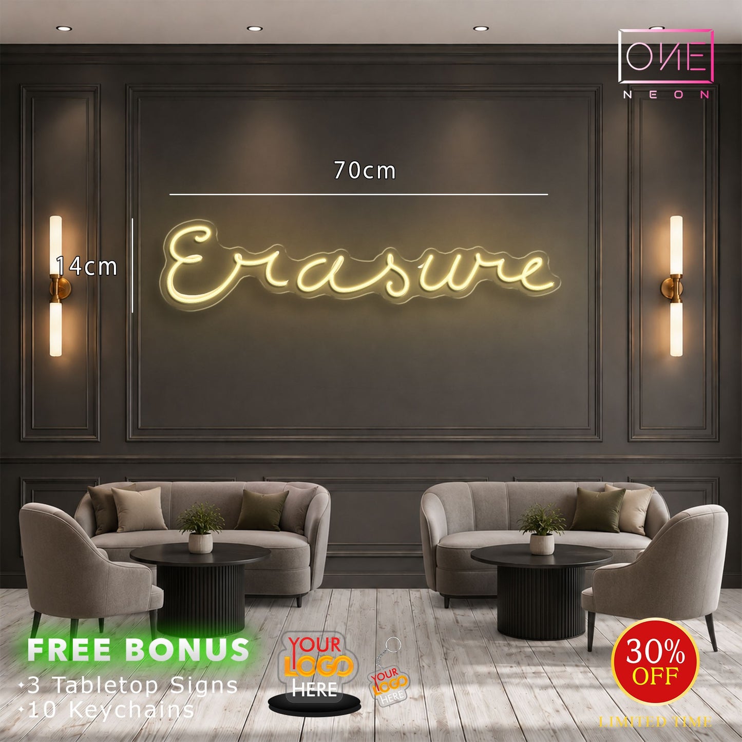 Erasure + forest | LED Neon Sign (3 signs)