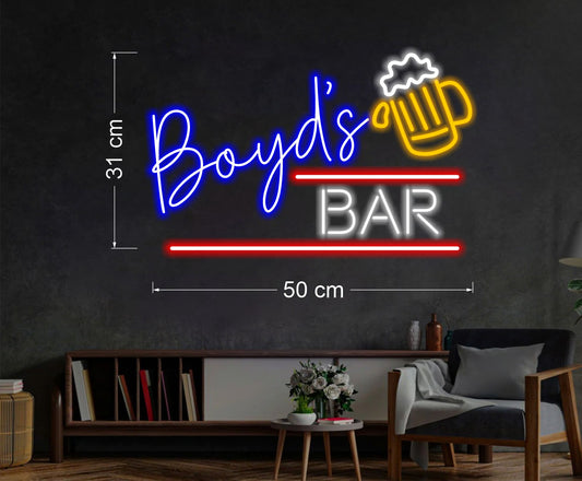 Enseigne au néon LED personnalisée pour entreprise 