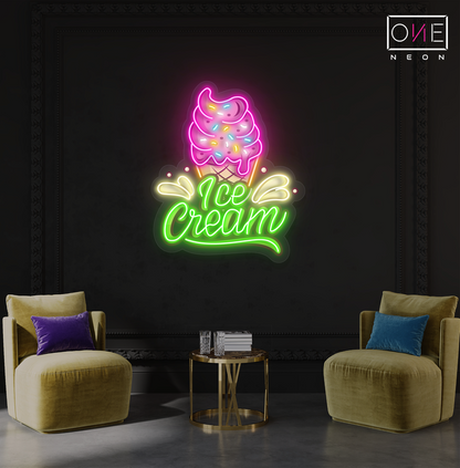 Ice Cream Artwork Led Neon Sign