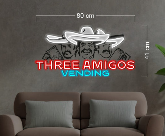 Three Amigos Vending | 2 LED Neon Signs