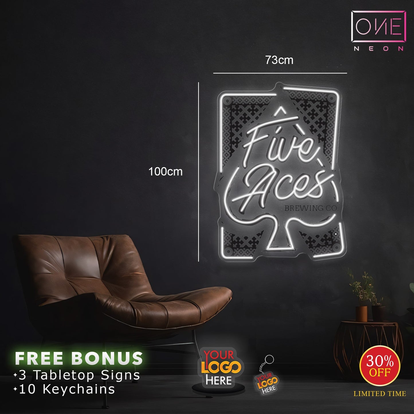 Five Aces | LED Neon Sign