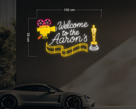 Welcome to the Aaron's | LED Neon Sign