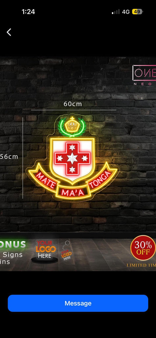 Mate Ma'a Tonga | LED Neon Sign