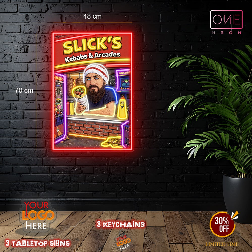 SLICK'S | LED Neon Sign