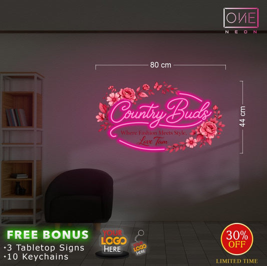 Country Buds| LED Neon Sign