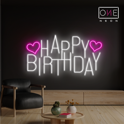 Happy Birthday Led Neon Sign