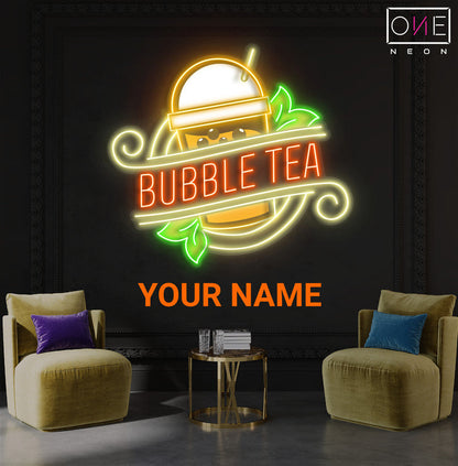 Bubble Tea Artwork Led Neon Sign