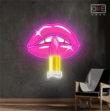 Luxe Lips Artwork Led Neon Sign