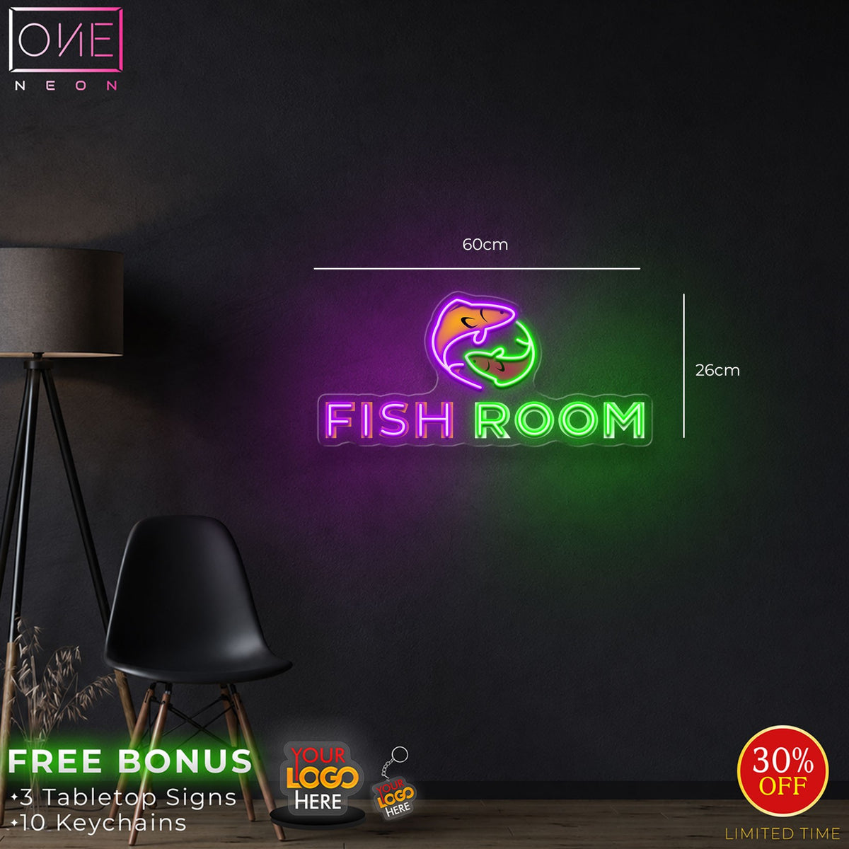 Fish room | LED Neon Sign