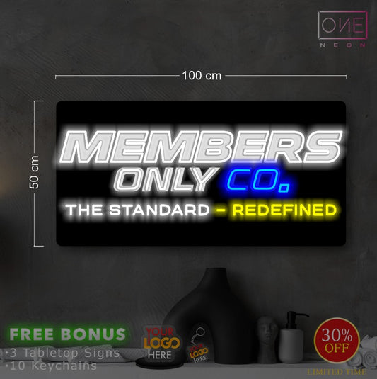 MEMBERS ONLY CO | LED Neon Sign
