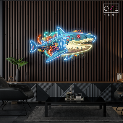 Ocean Predator Artwork Led Neon Sign