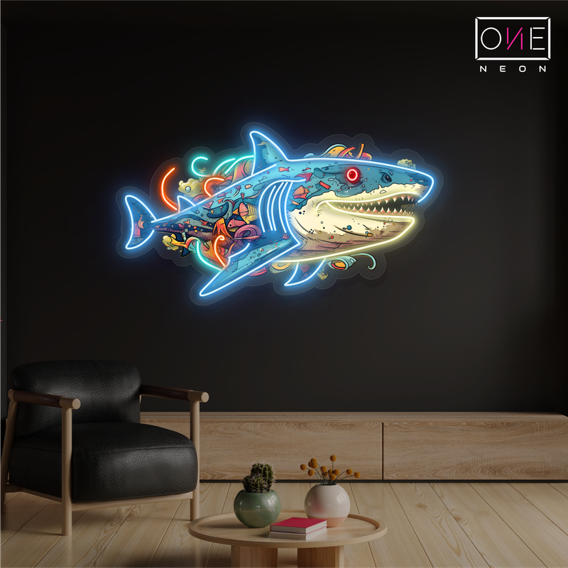 Ocean Predator Artwork Led Neon Sign