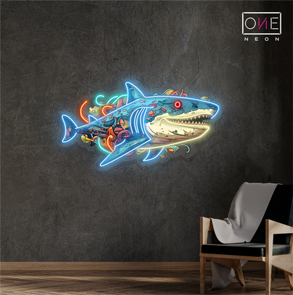 Ocean Predator Artwork Led Neon Sign