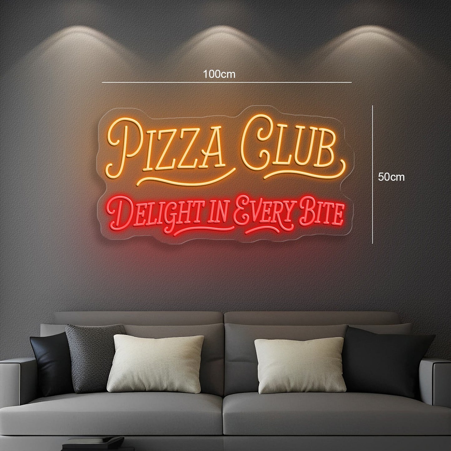 Pizza Club logo | LED Neon Sign (2 signs)