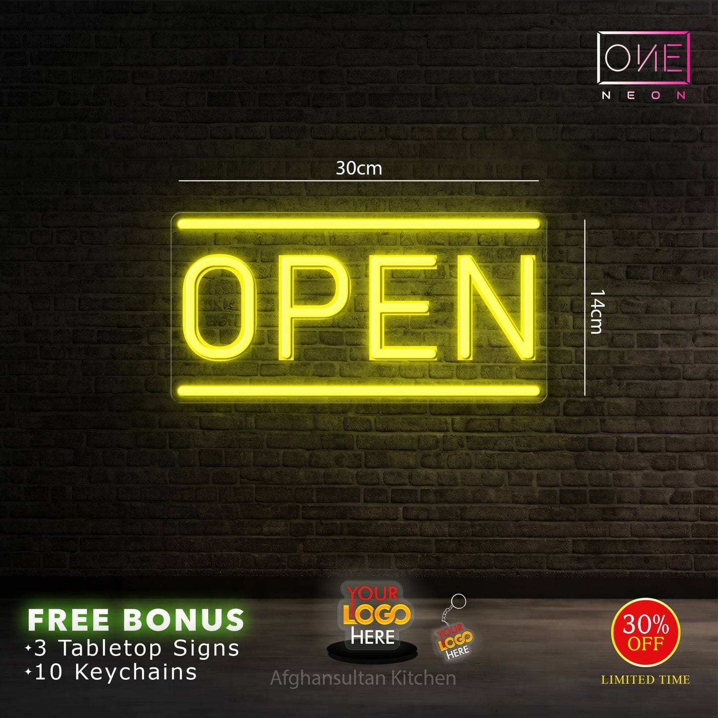 AFGHAN SULTAN KITCHEN | LED Neon Sign