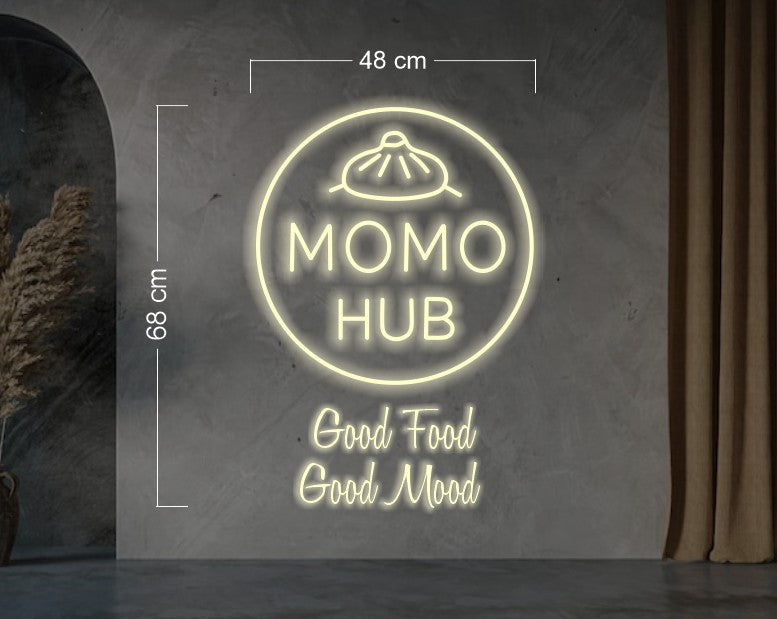 Momo hub Good food good mood| LED Neon Sign