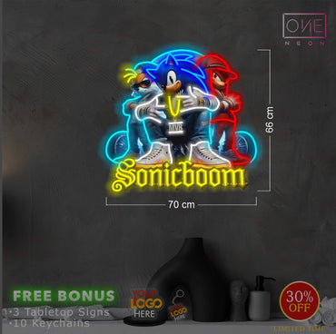 Amy Rose+ Sonic Boom ( 2 signs)| LED Neon Sign