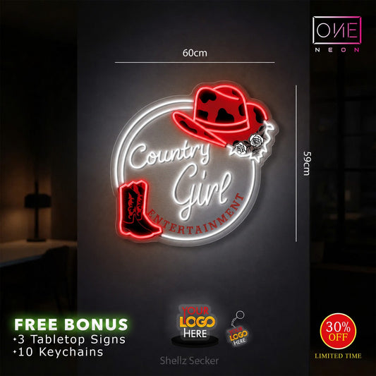 Country Girl Entertainment | LED Neon Sign