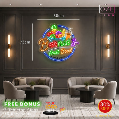 2 Bernie's + 1 KIPPAX | LED Neon Sign (3 signs)